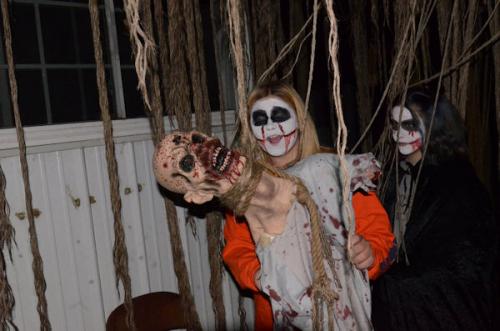 monsters-outside-haunted-house