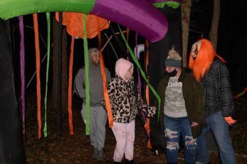 Haunted Woods Clowns Scaring Guests