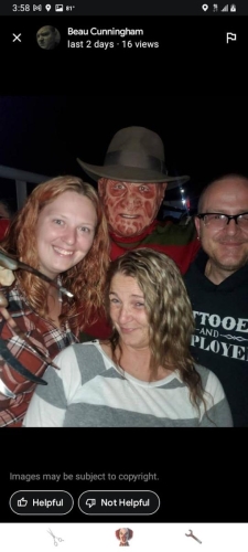 Haunted Woods Freddy Krueger with Visitors